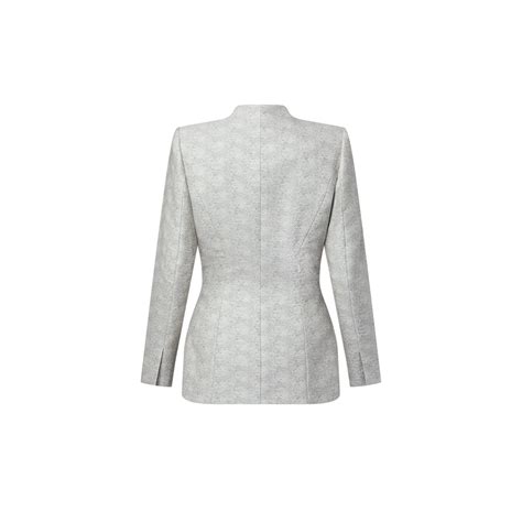 louis vuitton uniformes blazer|Damier Accent Collarless Blazer .